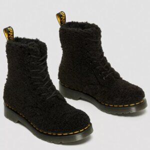 Dr. Martens 1460 Pascal Faux Shearling Boots Black